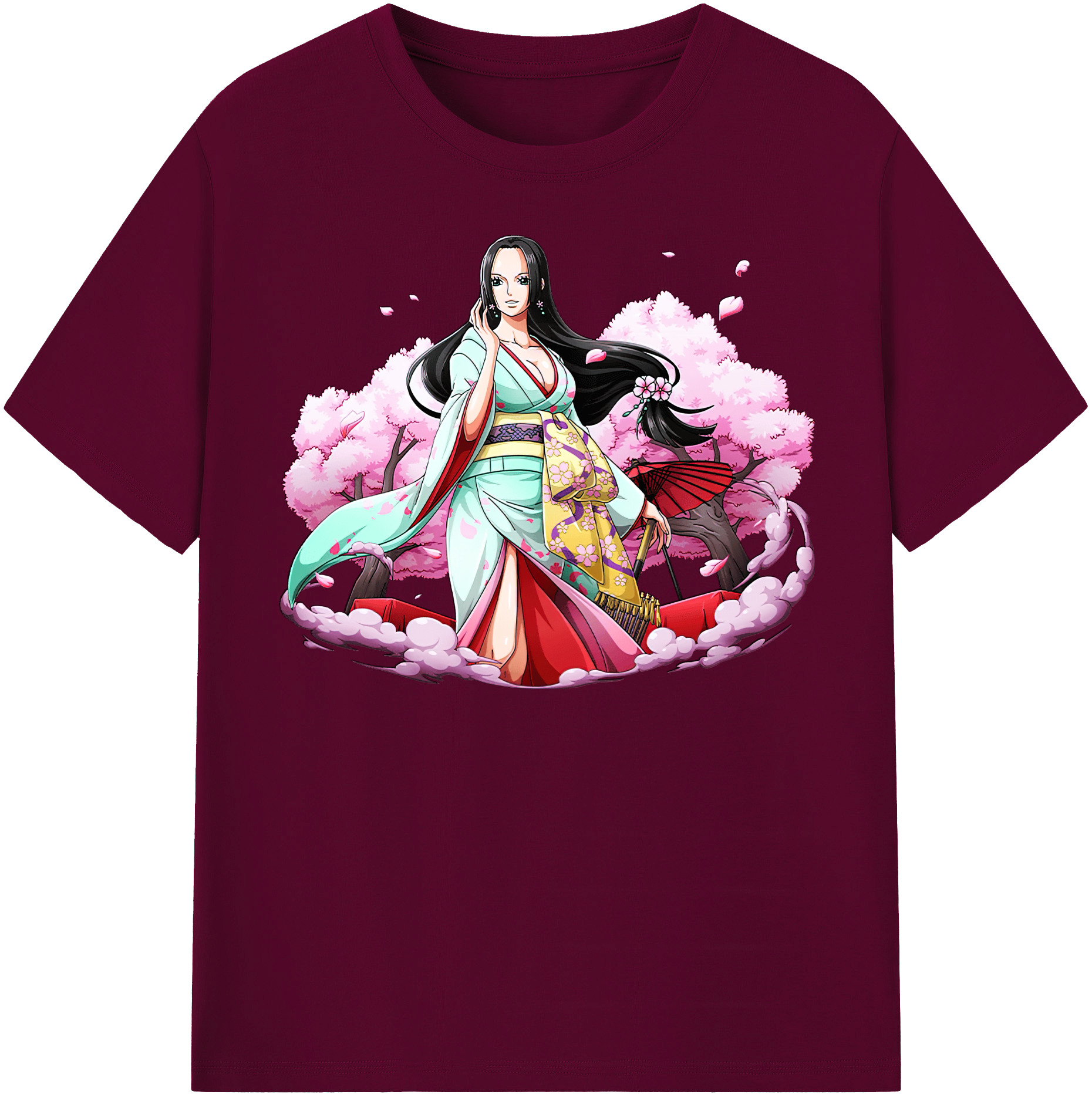 ワンピース ボア・ハンコック ONE PIECE Boa·Hancock レディースカジュアルプリントTシャツ（綿100％）